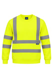 Uneek UC813 Hi-Vis Crew Neck Sweatshirt