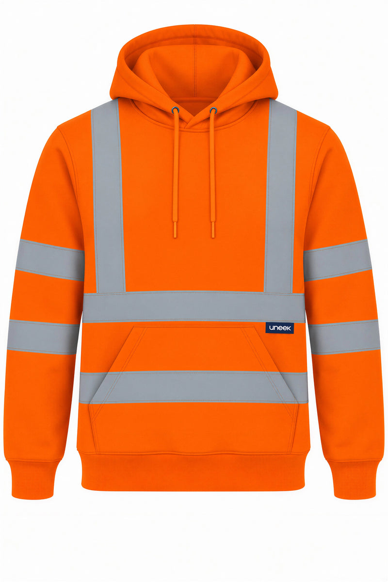 Uneek UC814 Hi-Vis Hooded Sweatshirt