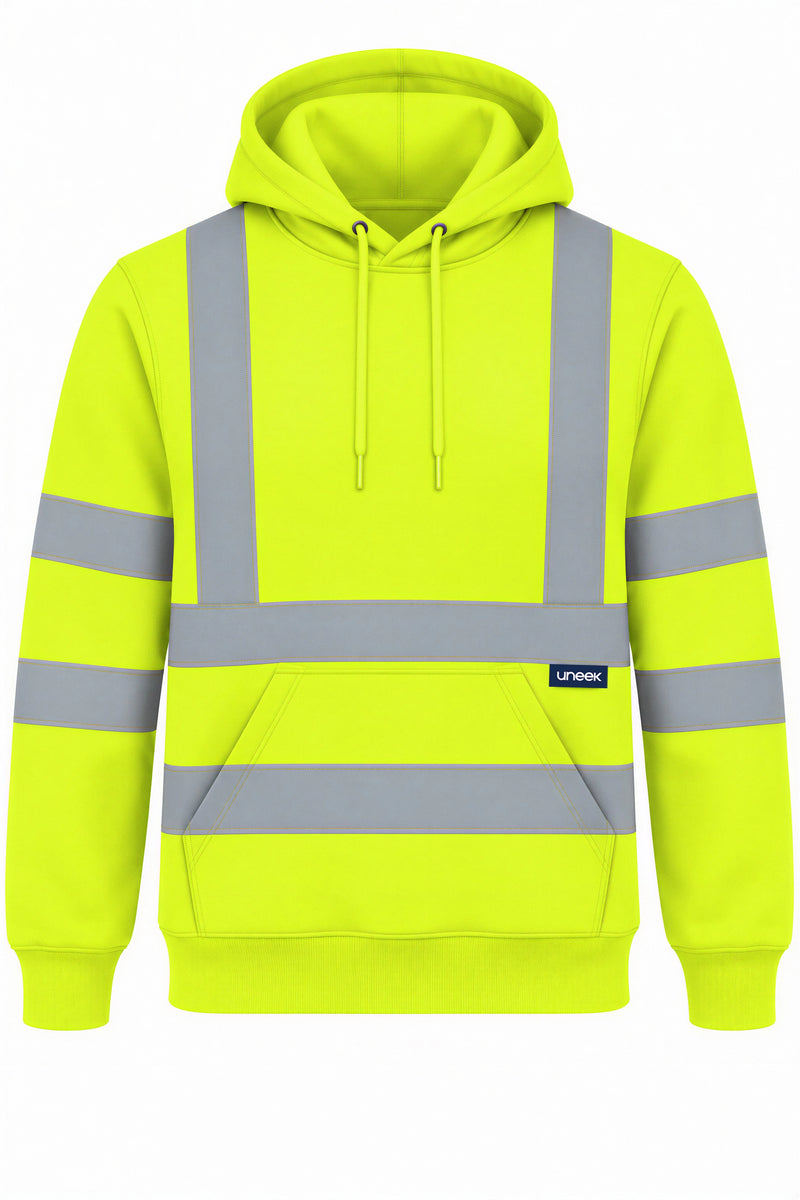 Uneek UC814 Hi-Vis Hooded Sweatshirt