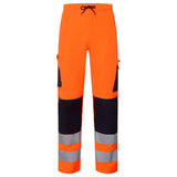 Supertouch System Hi-Vis Eco Stretch Jogger - Orange/Navy