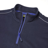 Supertouch System Eco Quarter Zip Sweatshirt - Navy/Royal Blue