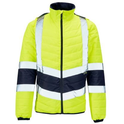 Supertouch Hi-Vis 2 Tone Puffer Jacket - Yellow