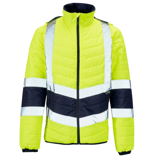 Supertouch Hi-Vis 2 Tone Puffer Jacket - Yellow