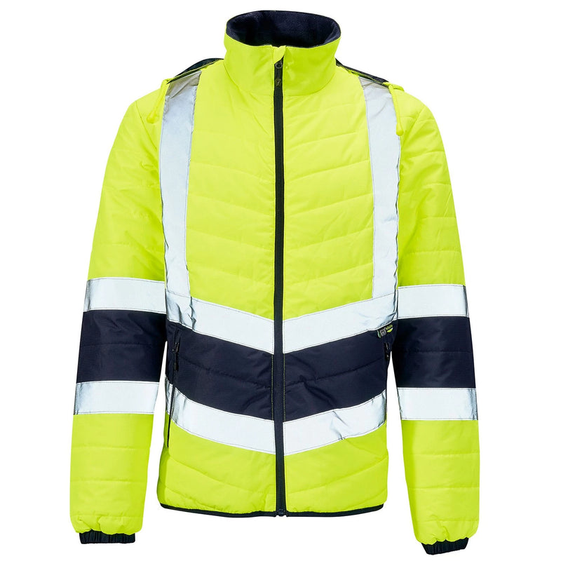 Supertouch Hi-Vis 2 Tone Puffer Jacket - Yellow