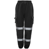 Supertouch Hi-Vis Jogging Bottoms - Black