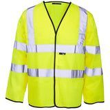 Supertouch Hi-Vis Long Sleeved Vest - Velcro
