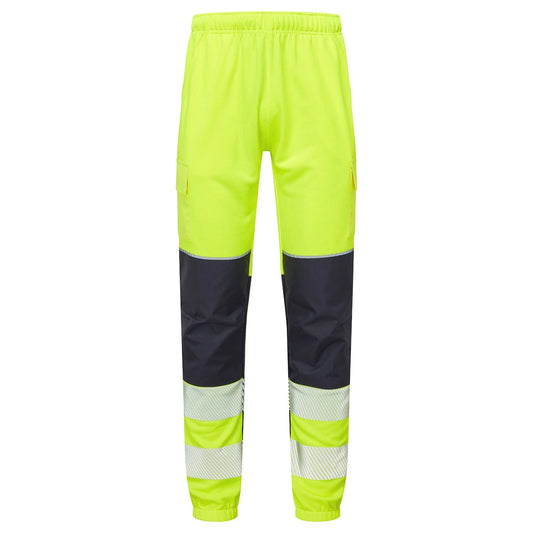 Supertouch Essentials Hi-Vis Eco CottonCool Jogger - Yellow/Navy