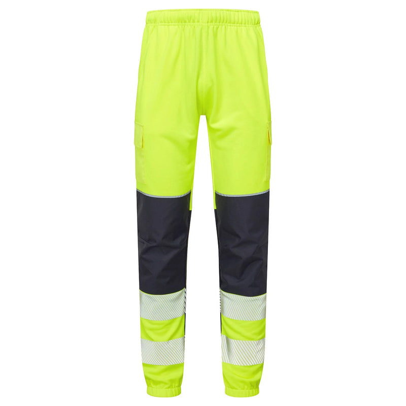 Supertouch Essentials Hi-Vis Eco CottonCool Jogger - Yellow/Navy