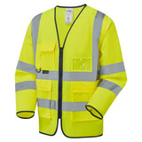 Supertouch Hi-Vis Long Sleeved Vest - Zip - Orange