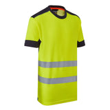 Supertouch System Hi-Vis Eco CottonCool T-Shirt - Yellow/Navy