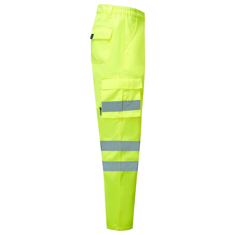 Supertouch Eco Hi-Vis Combat Trousers - Yellow