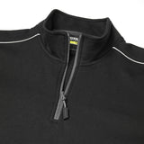 Supertouch System Eco Women's Quarter Zip Sweatshirt - Black/Grey