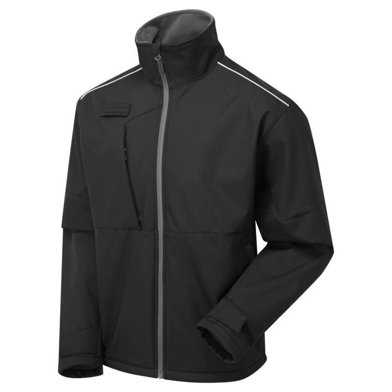 Supertouch System Eco 3 Layer Softshell Jacket - Black/Grey