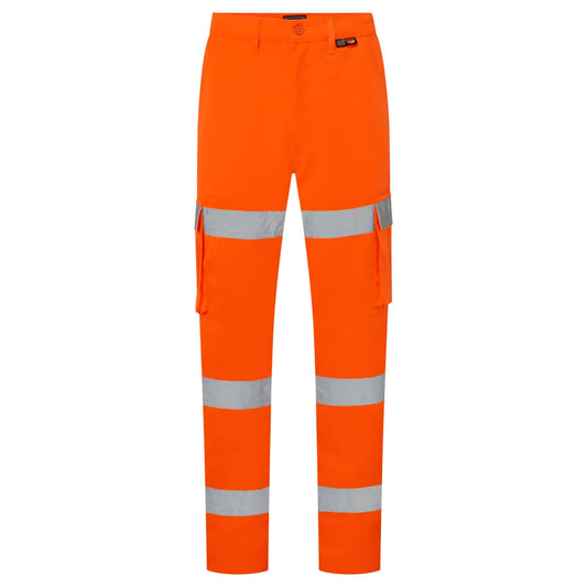 Supertouch Hi-Vis 3 Band Combat Trousers - Yellow