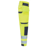 Supertouch System Hi-Vis Eco Stretch Holster Trousers - Yellow/Navy
