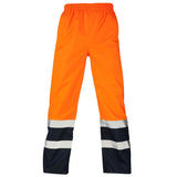 Supertouch Hi-Vis 2 Tone Overtrousers - Orange/Navy