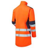 Supertouch System Hi-Vis Eco 3 Layer Softshell Parka - Orange/Navy