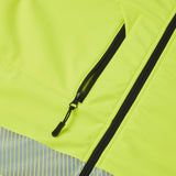 Supertouch Essentials Hi-Vis Eco Hooded Softshell Jacket - Yellow/Navy