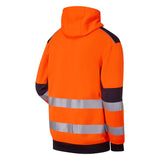Supertouch System Hi-Vis Eco Zip Through Hoodie - Orange/Navy