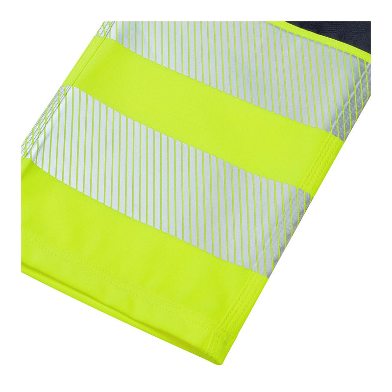 Supertouch Essentials Hi-Vis Eco CoolAir 4-Way Stretch Trousers - Yellow/Navy