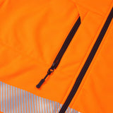 Supertouch Essentials Hi-Vis Eco Hooded Softshell Jacket - Orange/Navy