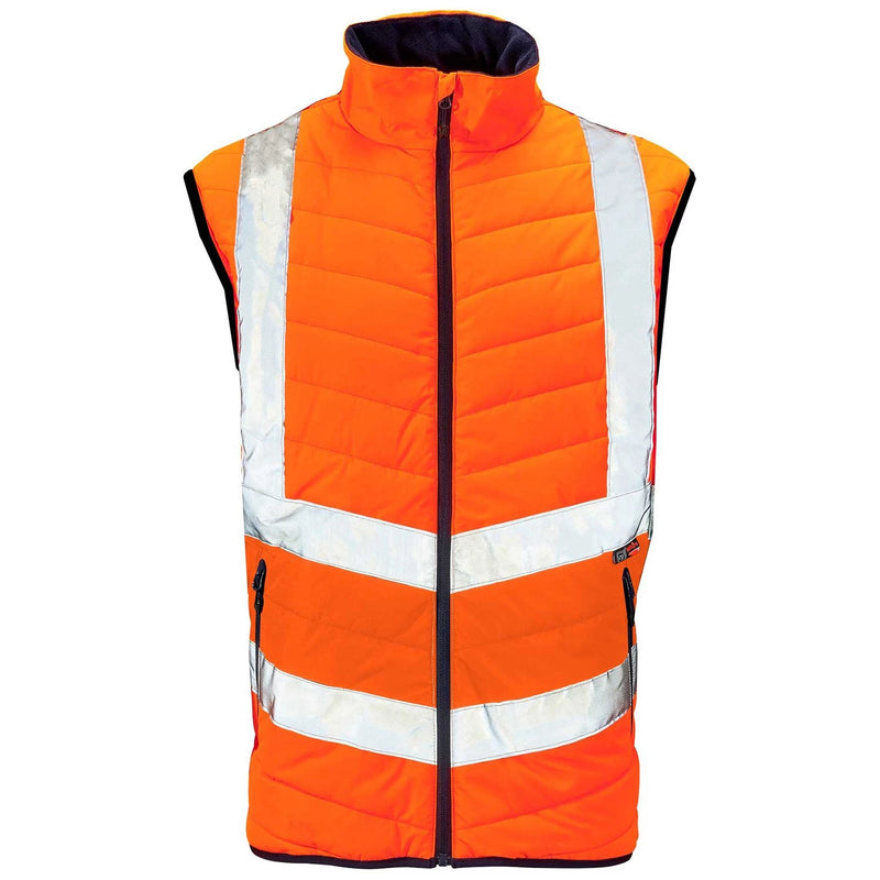 Supertouch Hi-Vis Puffer Bodywarmer - Orange