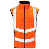 Supertouch Hi-Vis Puffer Bodywarmer - Orange