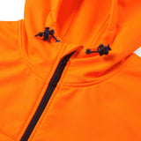 Supertouch Essentials Hi-Vis Eco Hooded Softshell Jacket - Orange/Navy