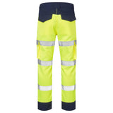 Supertouch Hi-Vis 2 Tone Combat Trousers - Yellow/Navy