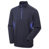 Supertouch System Eco Quarter Zip Sweatshirt - Navy/Royal Blue