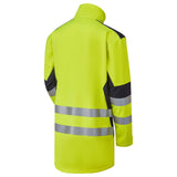 Supertouch System Hi-Vis Eco 3 Layer Softshell Parka - Yellow/Navy