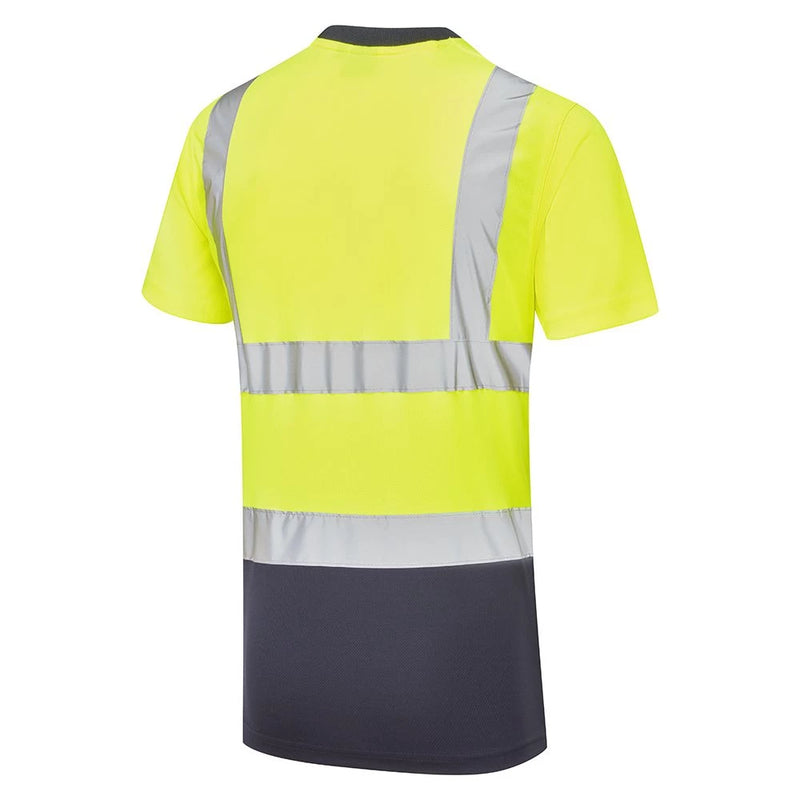 Supertouch Hi-Vis 2 Tone T-Shirt - Yellow/Navy