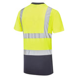 Supertouch Hi-Vis 2 Tone T-Shirt - Yellow/Navy