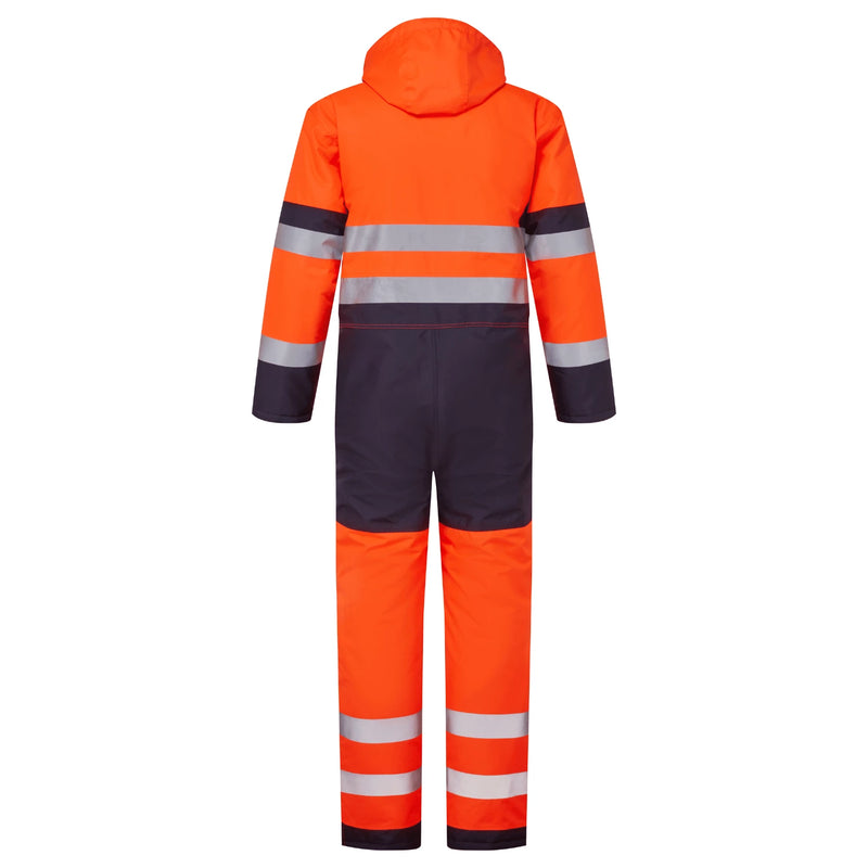 Supertouch System Hi-Vis Eco Insulated Coverall - Orange/Navy