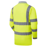 Supertouch Hi-Vis Long Sleeve Bird Eye Polo Shirt - Yellow