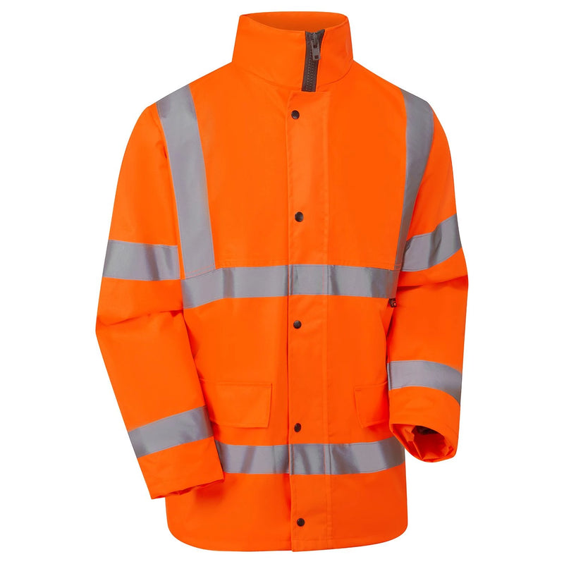 Supertouch Hi-Vis Fleece Lined Parka - Orange