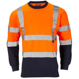 Supertouch Hi-Vis 2 Tone Sweatshirt - Orange/Navy