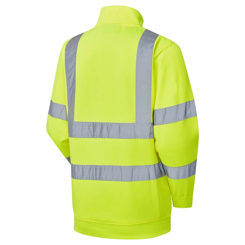 Supertouch Women's Hi-Vis Eshaal Zipped Sweatshirt - Yellow