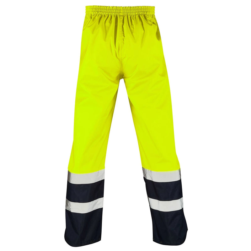 Supertouch Hi-Vis 2 Tone Overtrousers - Yellow/Navy