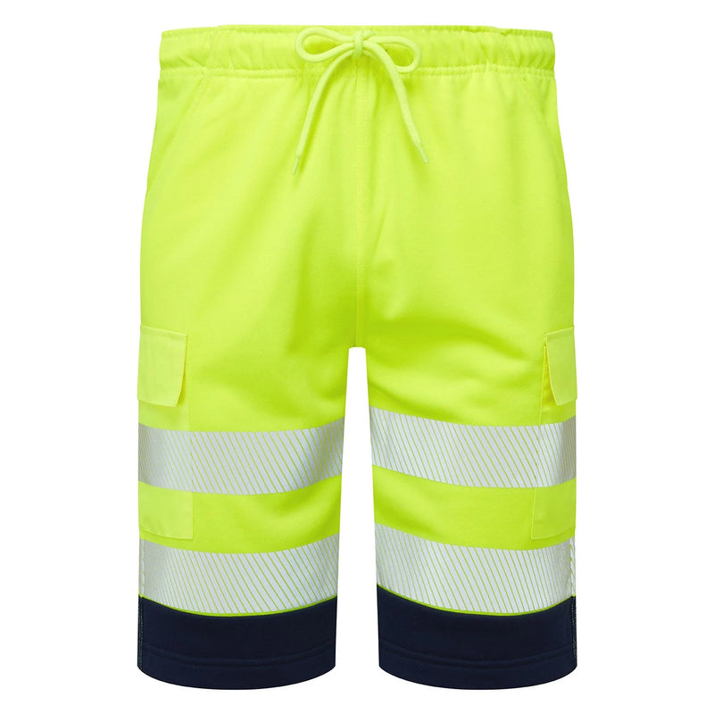 Supertouch Essentials Hi-Vis Eco CottonCool Shorts - Yellow