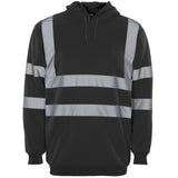Supertouch Hi-Vis 2 Tone Hooded Sweatshirt - Orange/Navy