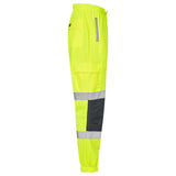 Supertouch Hi-Vis 2 Tone Jogging Bottoms - Yellow/Navy