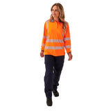 Supertouch Women's Hi-Vis Jaya Bird Eye Polo Shirt - Orange