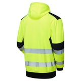 Supertouch System Hi-Vis Eco Zip Through Hoodie - Yellow/Navy