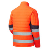 Supertouch System Hi-Vis Eco 2 Tone Thermal Baffle Jacket - Orange/Navy