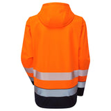Supertouch Essentials Hi-Vis Eco Hooded Softshell Jacket - Orange/Navy
