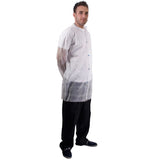 Supertouch Non-Woven Visitor Coats - Popper