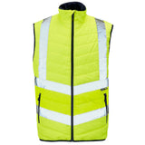 Supertouch Hi-Vis Puffer Bodywarmer - Yellow