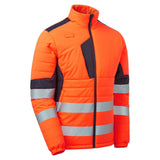 Supertouch System Hi-Vis Eco 2 Tone Thermal Baffle Jacket - Orange/Navy