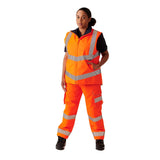 Supertouch Women's Hi-Vis Anjali Bodywarmer - Orange